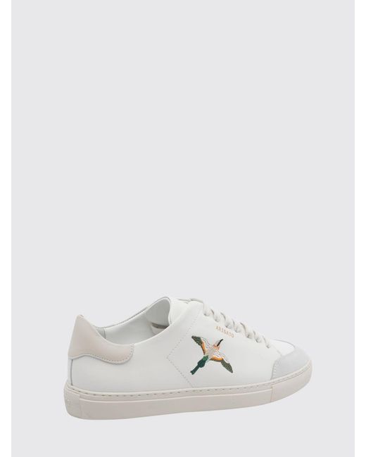 Axel Arigato White Clean 90 B Bird Embroidered Leather Sneakers for men