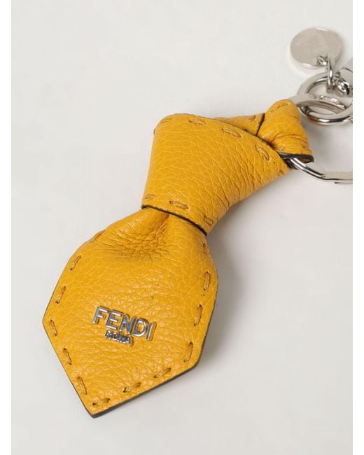 Fendi White Keyring for men