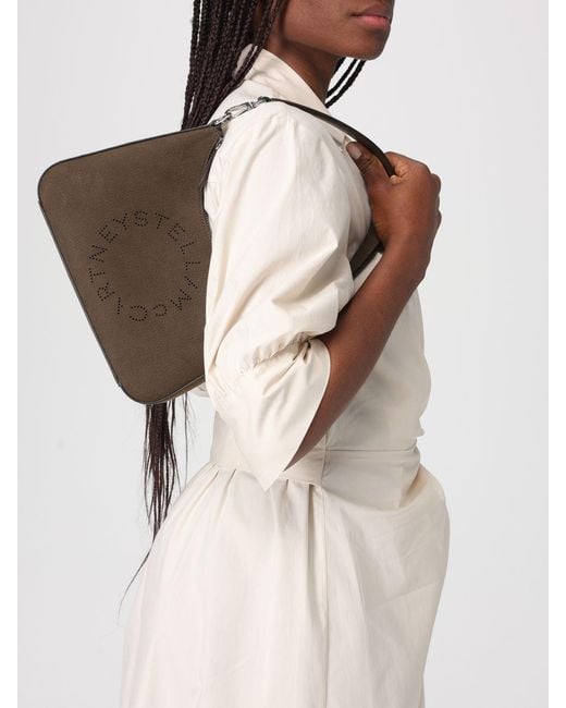 Stella McCartney Brown Top Handle Bag