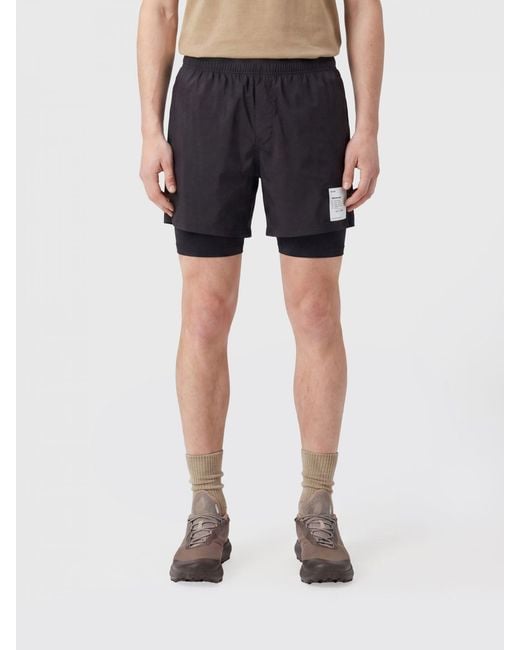 Satisfy Blue Stretch Technical Fabric Sports Shorts for men