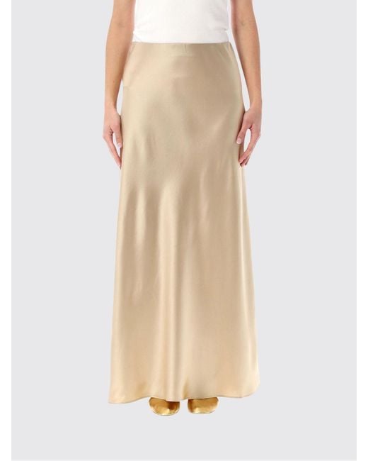 By Malene Birger Natural Satin Long Skirt