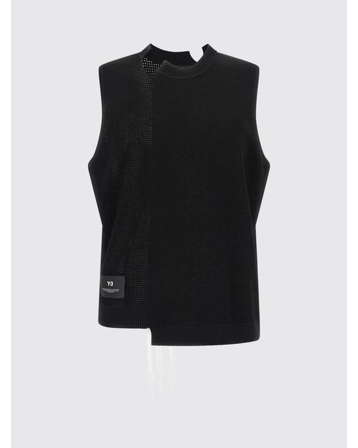 Y-3 Blue Knitted Vest for men