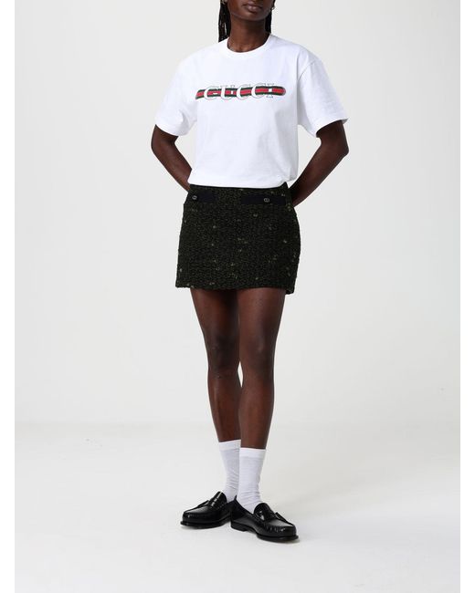 Gucci Black Wool Blend Mini Skirt