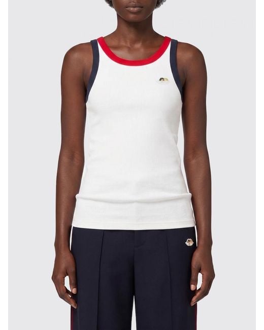 Fiorucci White Stretch Cotton Basic Tank Top