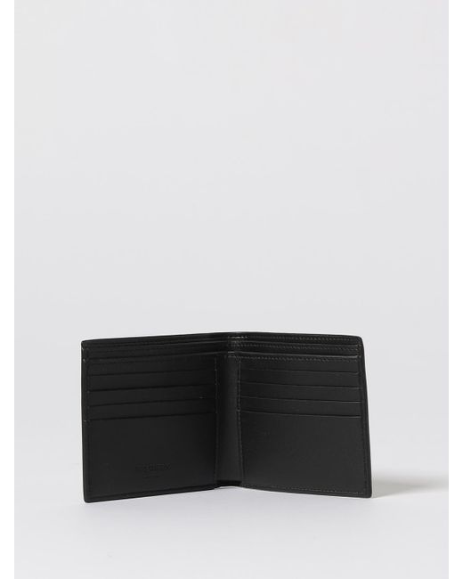 McQueen White Leather Wallet for men