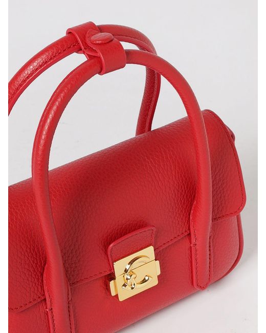 Coccinelle Mini Hammered Leather Bag