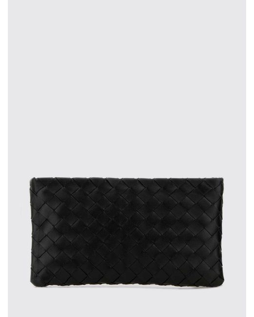 Bottega Veneta Black Intrecciato Leather Pouch