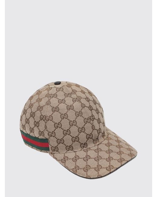 Gucci Natural Gg Cotton Blend Baseball Hat for men
