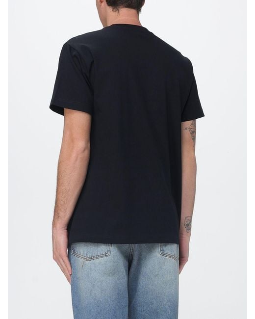 Obey Black Cotton T-Shirt With Logo for men