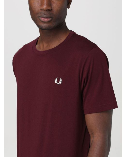 Fred Perry T-shirt in Purple für Herren