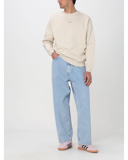 Drole de Monsieur White Cotton Sweatshirt Drole De Monsieur for men
