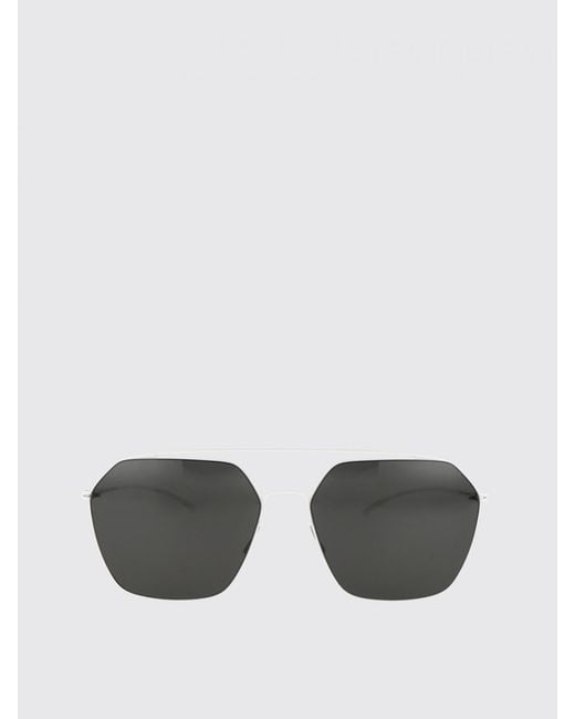 Mykita White Mmesse016 Maison Margiela X Metal Sunglasses for men