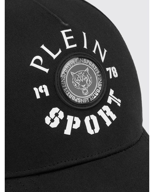 Philipp Plein Black Cotton Baseball Cap With Logo for men