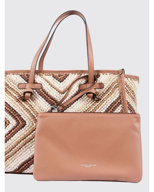 Gianni Chiarini Natural Marcella Crochet Raffia Bag