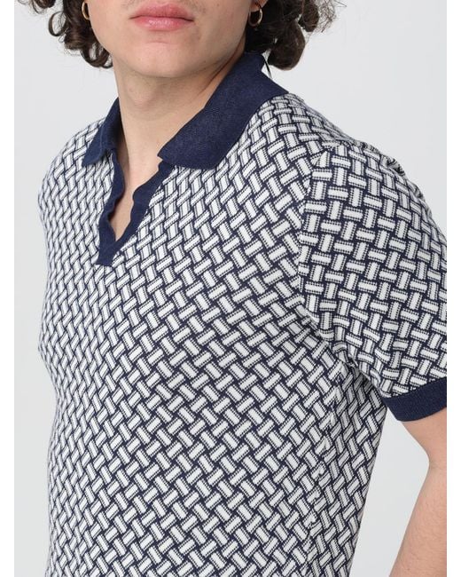 Drumohr Blue Polo Shirt for men