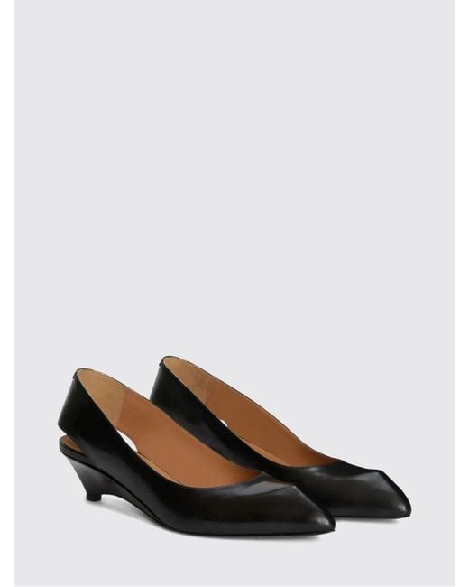 Jil Sander Black Leather Slingback