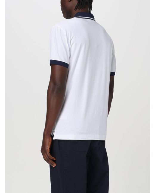 Polo EA7 pour homme en coloris White