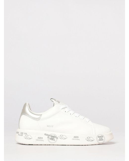 Premiata Natural Belle Leather Sneakers