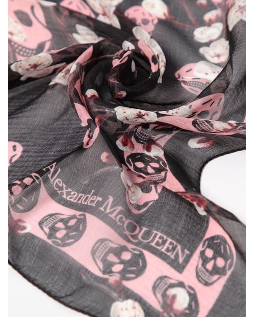 Alexander McQueen White Scarf