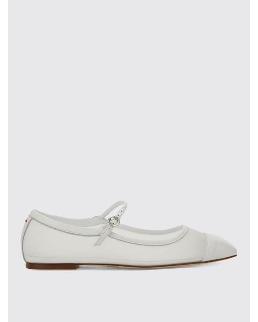 Aeyde White Flache Schuhe Damen
