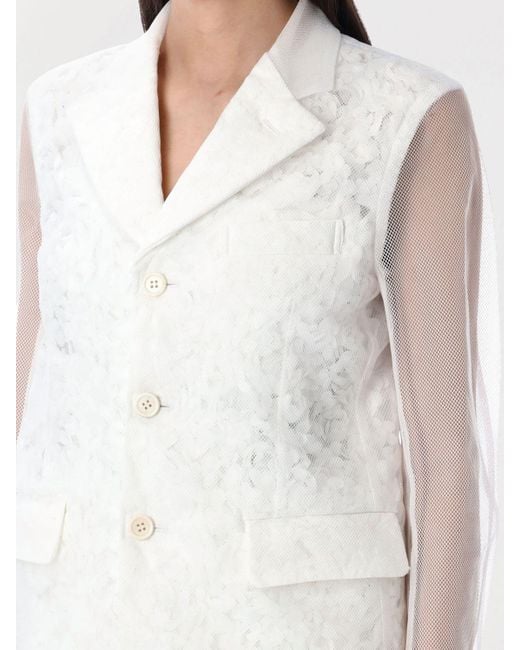 Comme des Garçons White Comme Des Gar&Ccedil	Ons Jacket