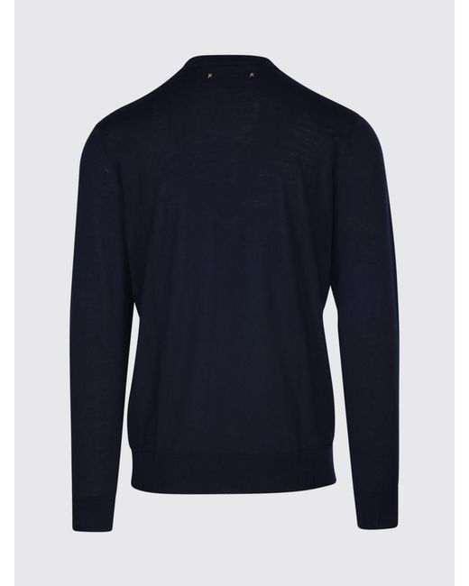 Golden Goose Deluxe Brand Blue Sweater for men