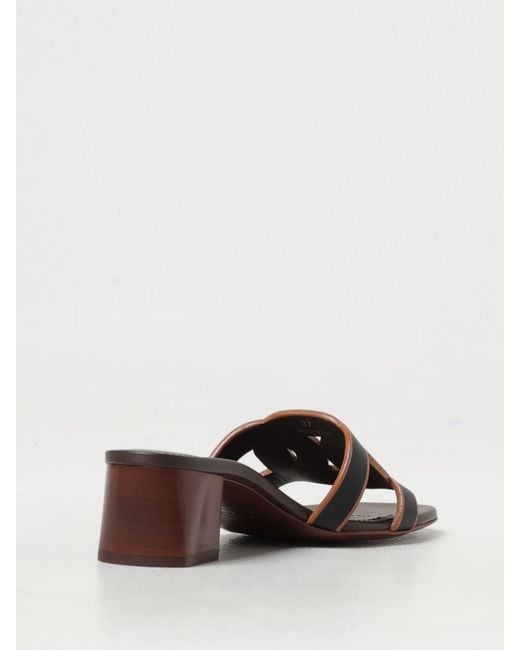 Tod's Brown Heeled Sandals