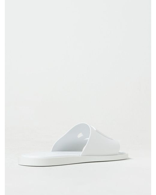 Sandalo in gomma di Dolce & Gabbana in White da Uomo