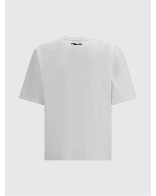DSquared² White Icon Cotton T-Shirt for men