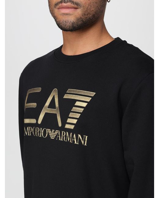 EA7 Black Sweatshirt for men