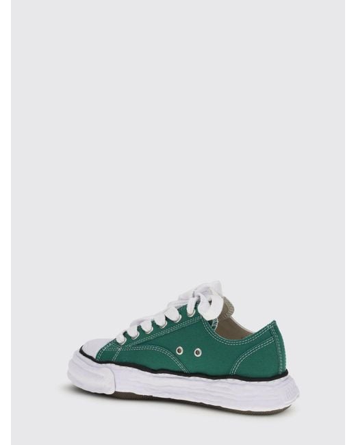 Maison Mihara Yasuhiro Green Peterson Cotton Canvas Sneakers for men
