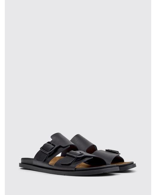 Camper White Lluc Leather Sandals for men