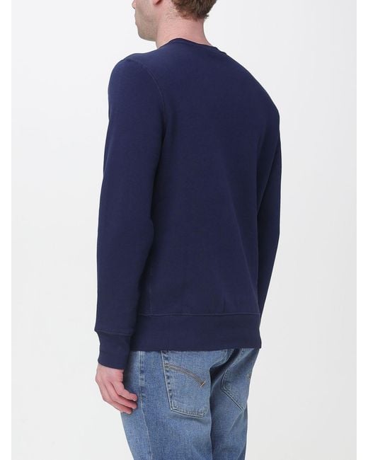 Polo Ralph Lauren Blue Crew Neck Sweatshirt With Bear Print for men