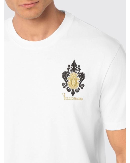 Billionaire White T-Shirt for men