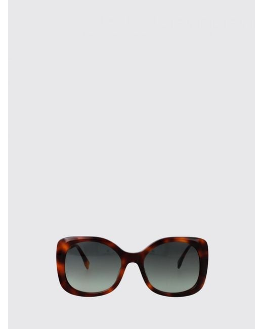 Fendi Brown Graphy Metal And Acetate Sunglasses