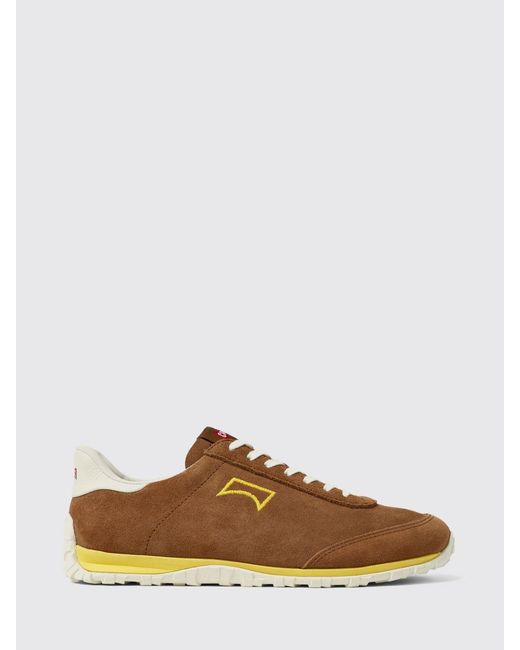 Camper Brown Suede Drift Walk Sneakers for men