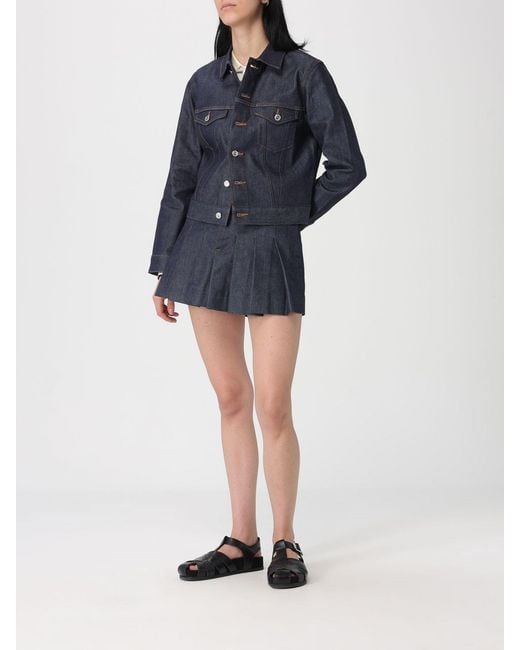 A.P.C. Blue Stretch Denim Blouson