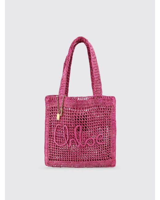 Borsa Summer Banana Chloè di Chloé in Pink