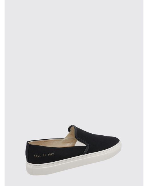 Common Projects White Suede Slip-On Sneakers With Foil-Stamped Logo for men