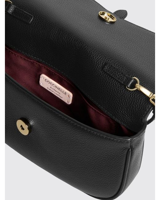 Coccinelle Black Mavery Mini Grained Leather Bag