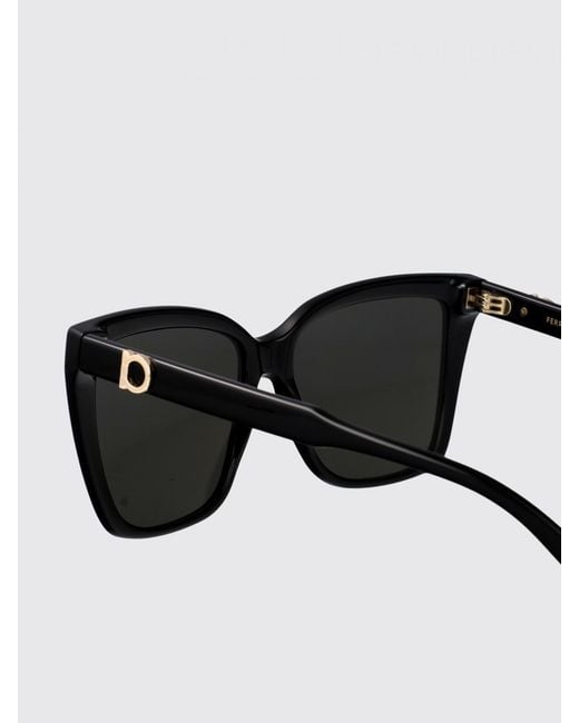 Ferragamo Black Cat-Eye Sunglasses