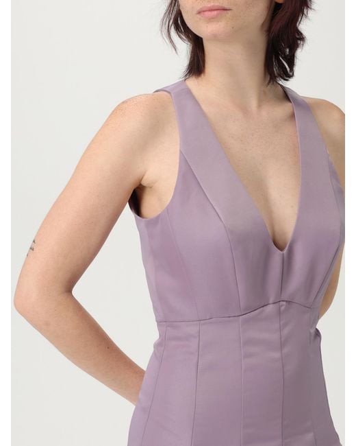 Pinko Purple Aline Midi Dress
