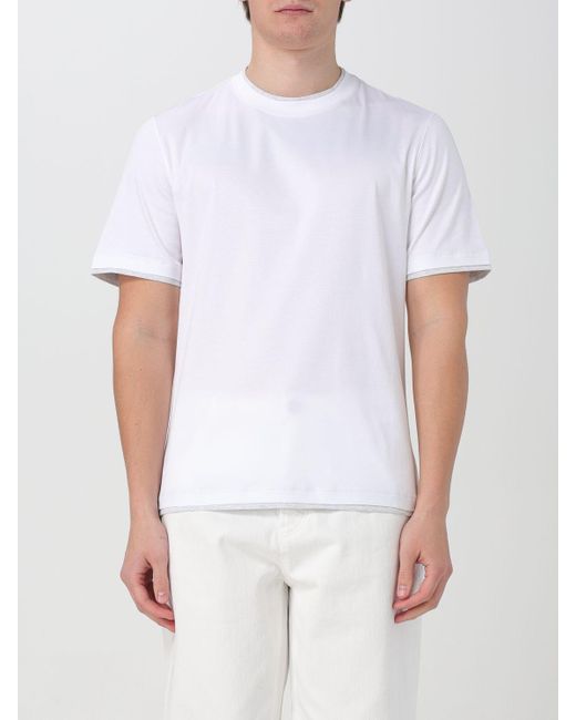 Brunello Cucinelli T-shirt in White für Herren