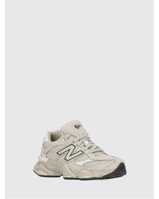 New Balance White 9060 Nubuck And Mesh Sneakers for men