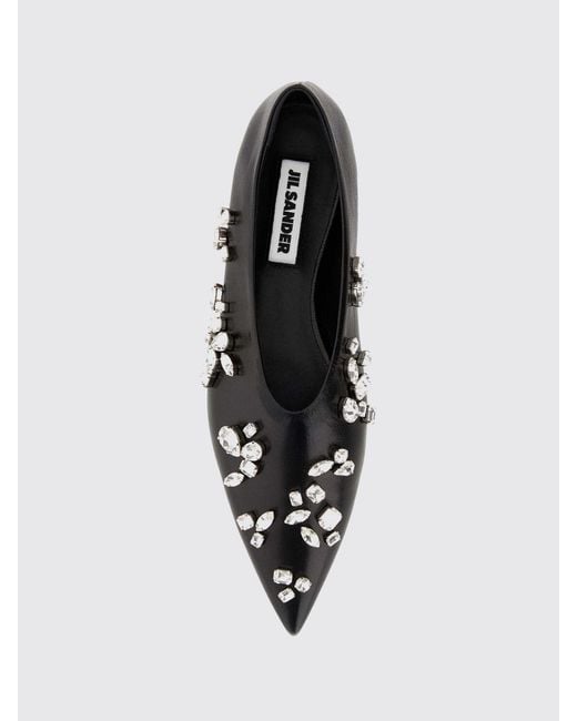 Jil Sander White Ballet Flat