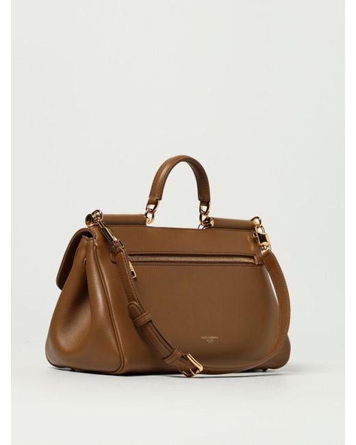 Dolce & Gabbana Brown Dolce &Amp Gabbana My Sicily Calf Leather Handbag