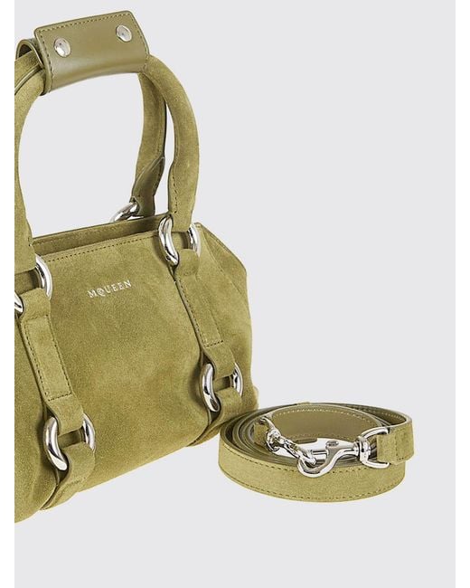 McQueen Green Shoulder Strap