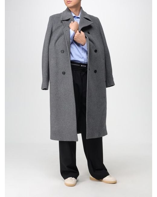 MSGM Gray Coat for men