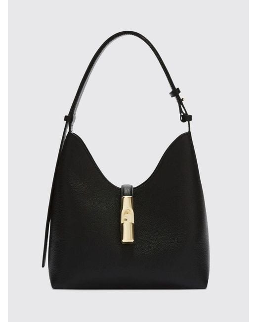 Furla Black Goccia S Shoulder Bag
