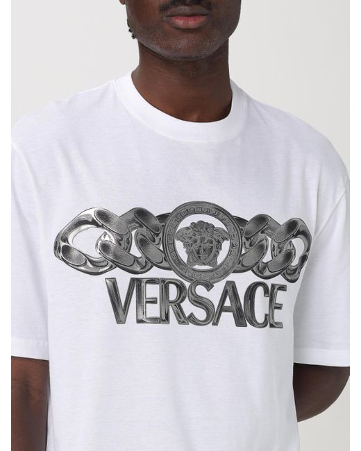 T-Shirt Homme Versace pour homme en coloris White